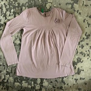 Blush pink long sleeve t-shirt